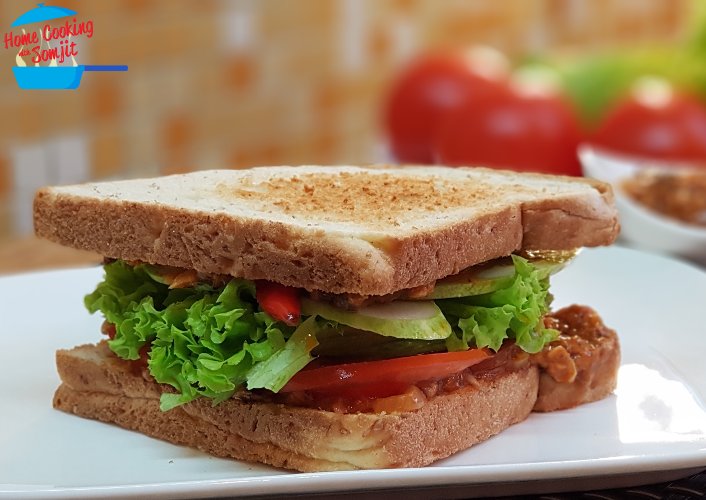 Wholesome Sardine Sandwich with a Malaysian Twist!