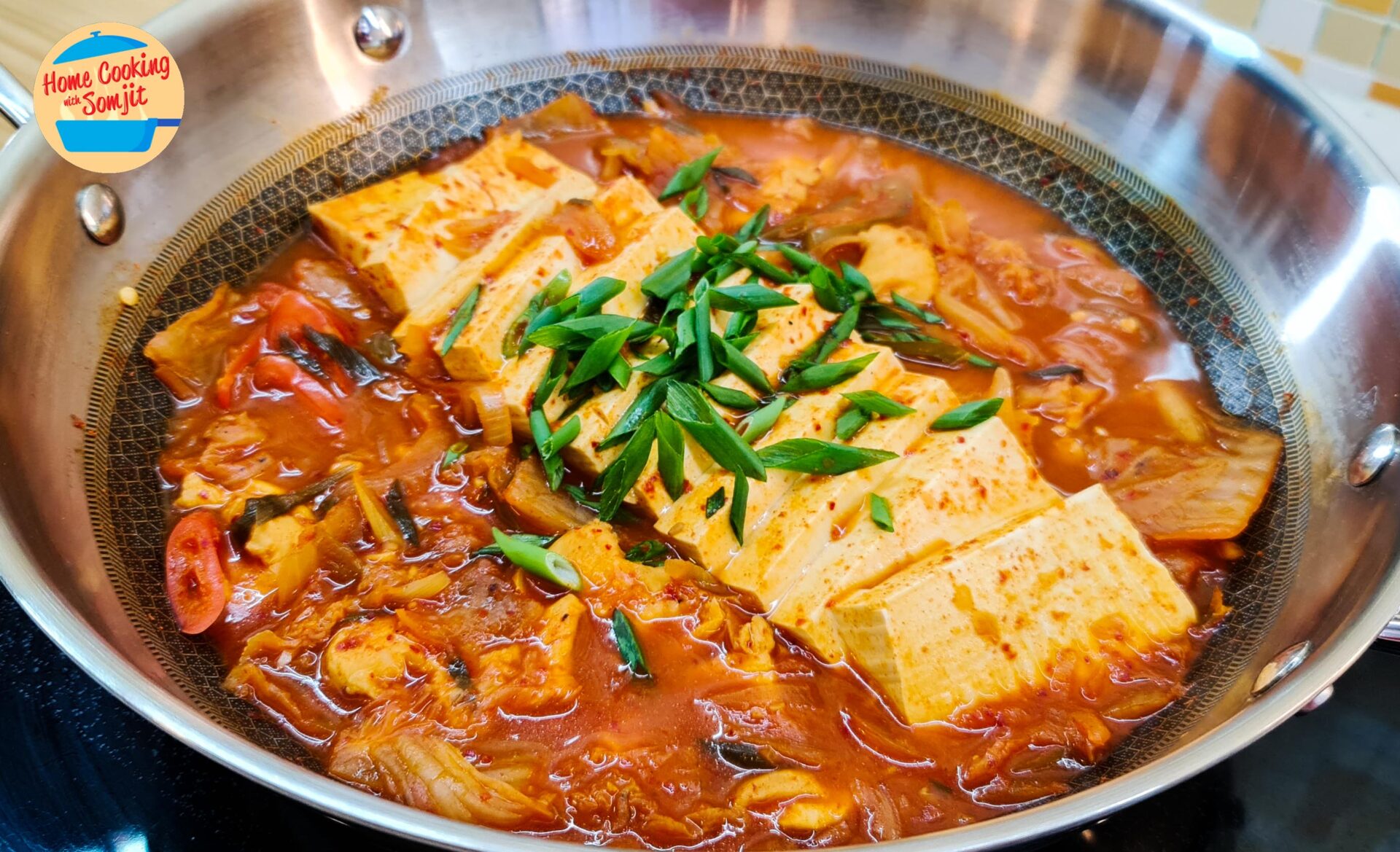 Heartwarming Chicken & Tofu Kimchi Jjigae • Home Cooking with Somjit