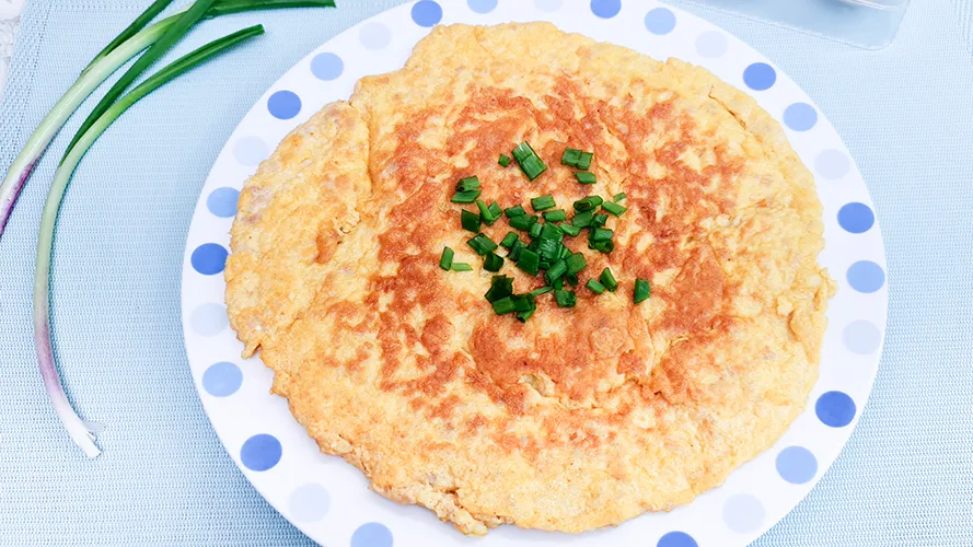 Simple Minced Pork Omelette