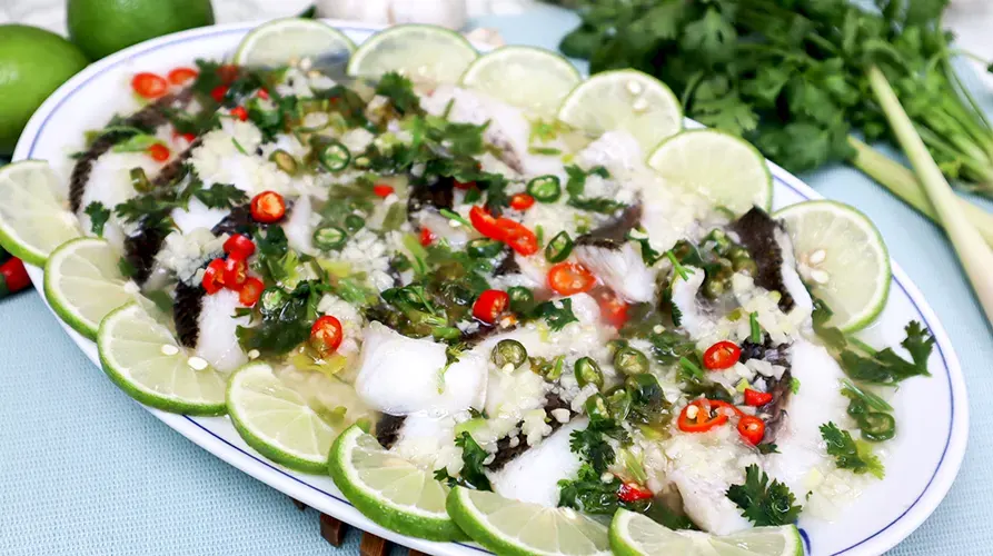 Appetising Steamed Fish Fillets with Lime