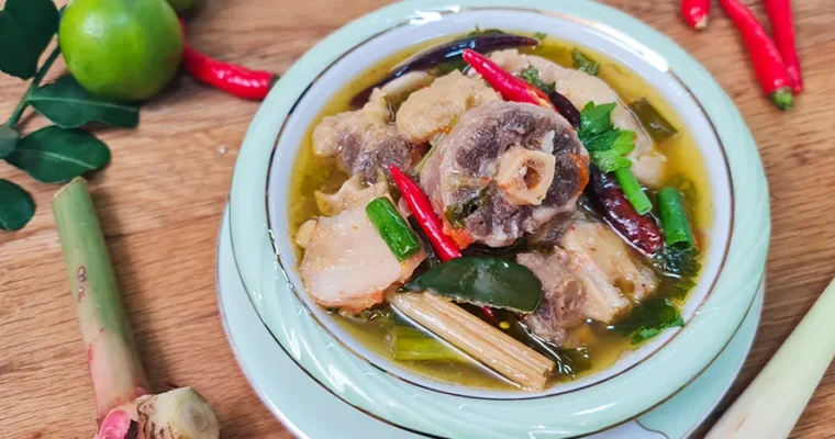 Incredibly Rich, Sour & Spicy Oxtail Soup